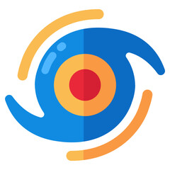 A creative design icon of spiral galaxy