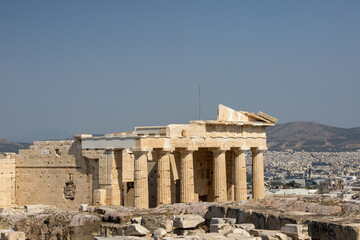 Fototapeta na wymiar Parte dell'Acropoli di Atene, Grecia