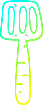 recommend clip art: cold gradient line drawing cartoon food spatula