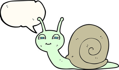 speech bubble cartoon cute snail