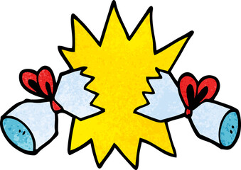 cartoon doodle cracker