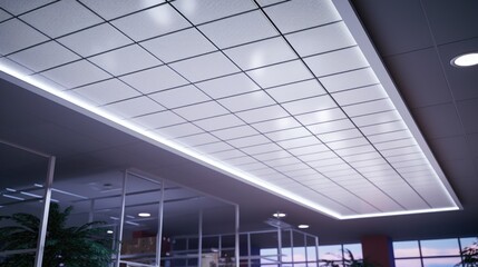 A room with an abundance of windows and a high ceiling. Suitable for architectural, interior design, or real estate projects.