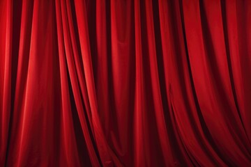 A detailed view of a red curtain on a stage. Perfect for theater or performance-related projects