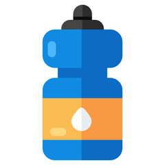 An editable design icon of water bottle