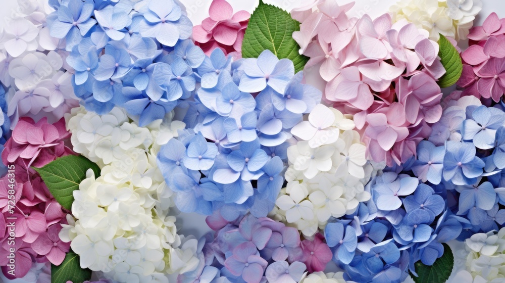 Poster A close-up view of a bunch of flowers. Perfect for adding a touch of beauty to any project or design