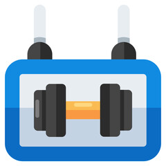 Modern design icon of gym board  
