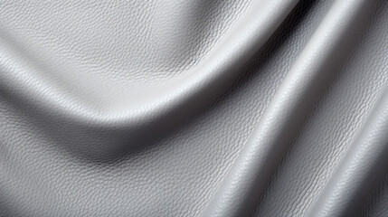 light gray leather texture background. Generative ai