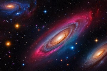 Obraz premium Amazing and vibrant celestial design