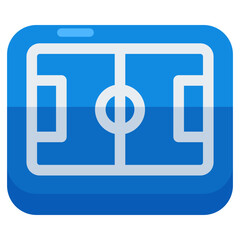 Obraz premium A perfect design icon of hockey pitch