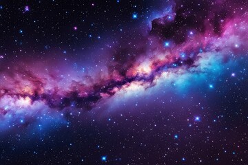 Dazzling and brilliant cosmic backdrop