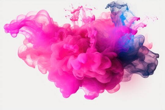 A close-up view of a pink and blue substance. Versatile image for various creative projects