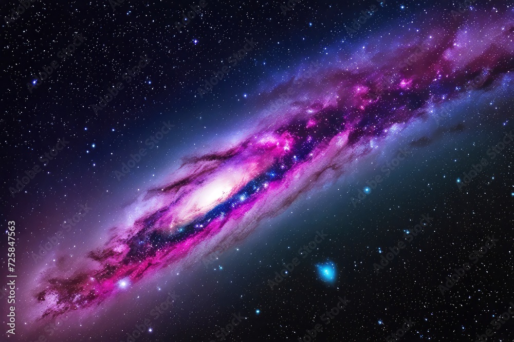Wall mural dazzling and enchanting astral scene