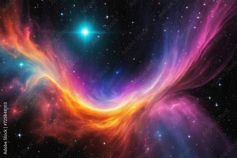 Wall mural dazzling and enchanting universe backdrop