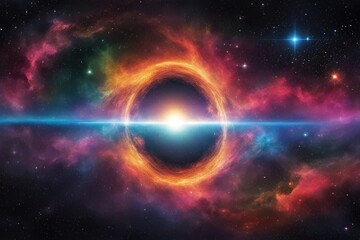 Mesmerizing and lively galaxy scene