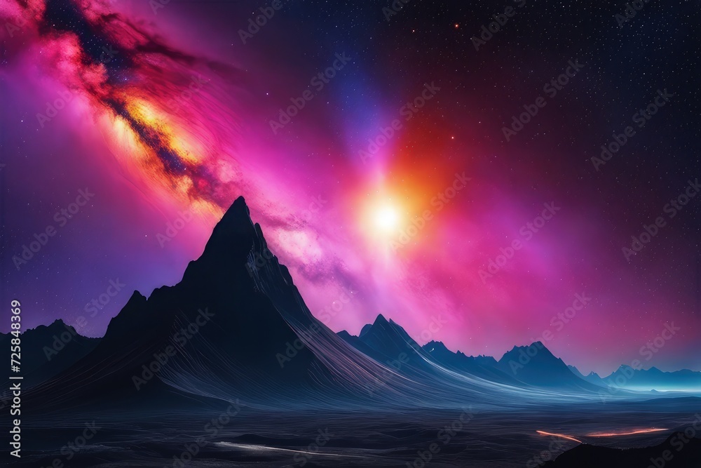 Canvas Prints mesmerizing and enchanting universe illustration