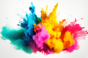 Holi festival of colors colorful paint splash explosion 