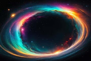 Obraz premium Radiant and vibrant galaxy wonder