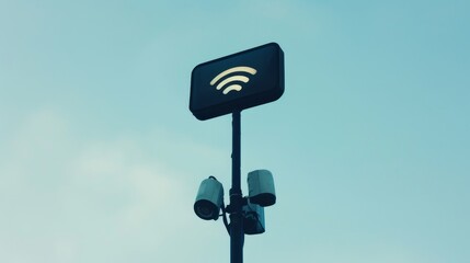 The Essence of Connectivity: Minimalist Wireless Signs