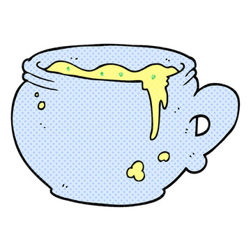 cartoon mug of soup