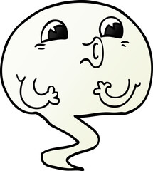 spooky cartoon doodle ghost