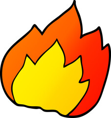 cartoon doodle fire