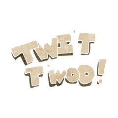 Fototapeta premium retro cartoon twit two owl call text