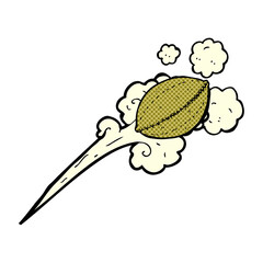 cartoon thrown football