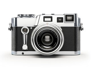 Retro Film Camera Photography Vintage Isolated on White Background AI Generated