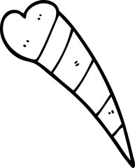 line drawing cartoon shooting heart decorative element