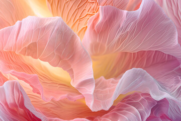 Graceful flower petals in macro photography. Floral background with soft selective focus. Image for cards, invitations, banners.
