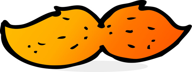cartoon ginger mustache