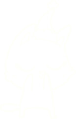 Christmas Cat Chalk Drawing