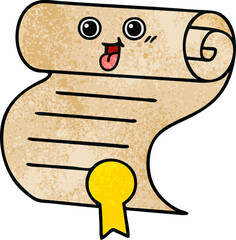 retro grunge texture cartoon contract