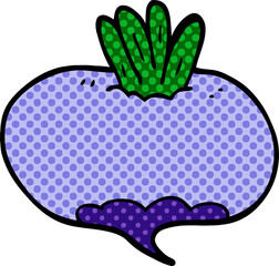 cartoon doodle turnip
