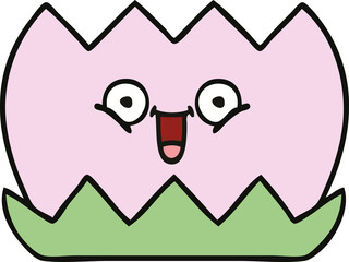 cute cartoon water lilly