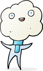 cute cloud head creature