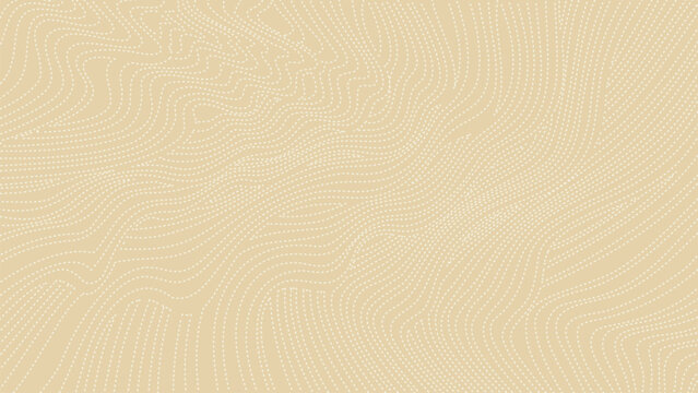Abstract background with wavy dotted lines - hand drawn vector illustration.