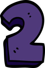 cartoon doodle number two