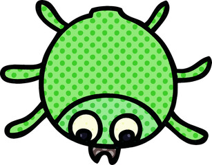Fototapeta premium quirky comic book style cartoon beetle