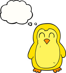 thought bubble cartoon bird