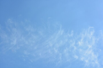 Bright and colorful photos of heavenly angelic white clouds and blue, blue sky with sunlight....