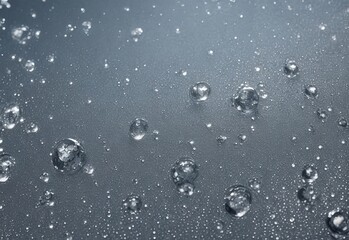 Water droplets on metal a beautiful unusual tex