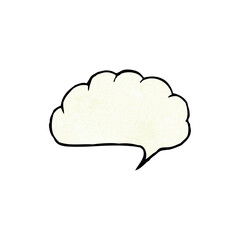 cartoon speech balloon cloud