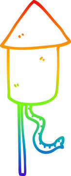 recommend clip art: rainbow gradient line drawing cartoon firework