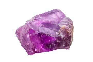 Apatite Purple Gemstone on Transparent Background