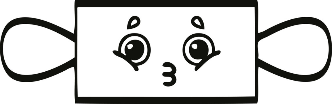 recommend clip art: line drawing cartoon rolling pin