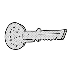 cartoon door key