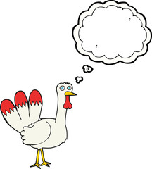 thought bubble cartoon turkey