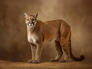 Fototapeta premium Majestätische Puma-Standbilder in natürlicher Eleganz