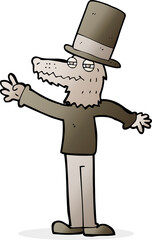 cartoon werewolf wearing hat